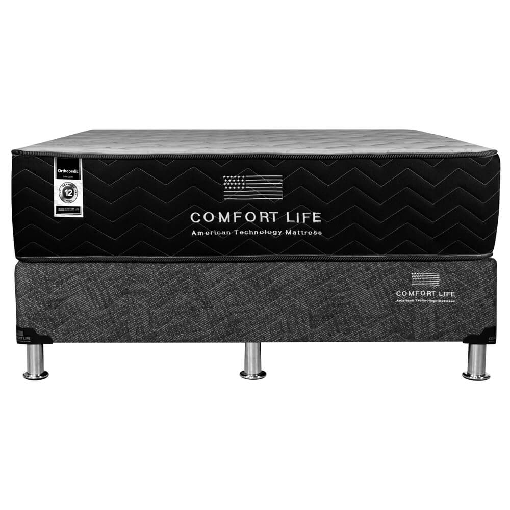 Cama Comfort Life Black Orthopedic Extra Firme