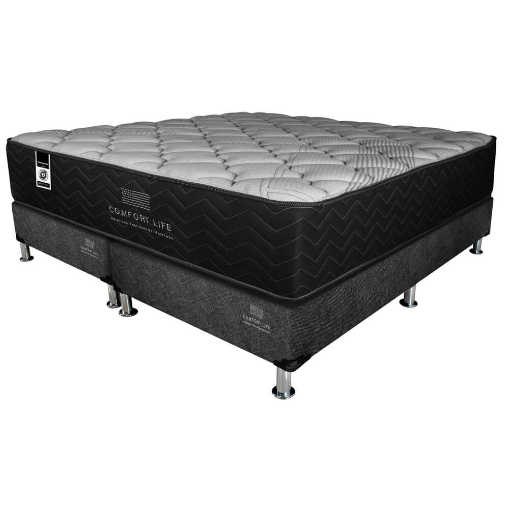 Cama Comfort Life Black Orthopedic Extra Firme